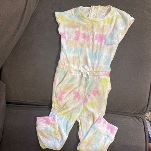 Super cute tie dye one piece pant outfit size 3T girls